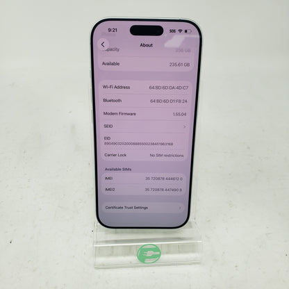 Factory Unlocked Apple iPhone 17 256GB White MG474LL/A