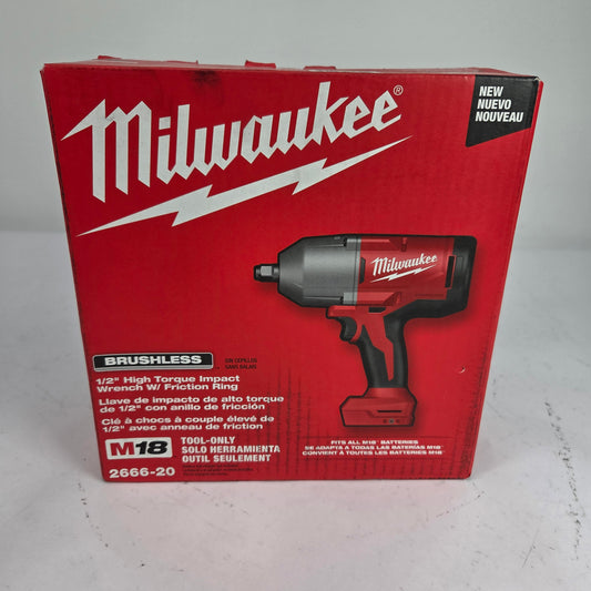 New Milwaukee 2666-20 M18 18V Brushless 1/2 in. High Torque Impact Wrench