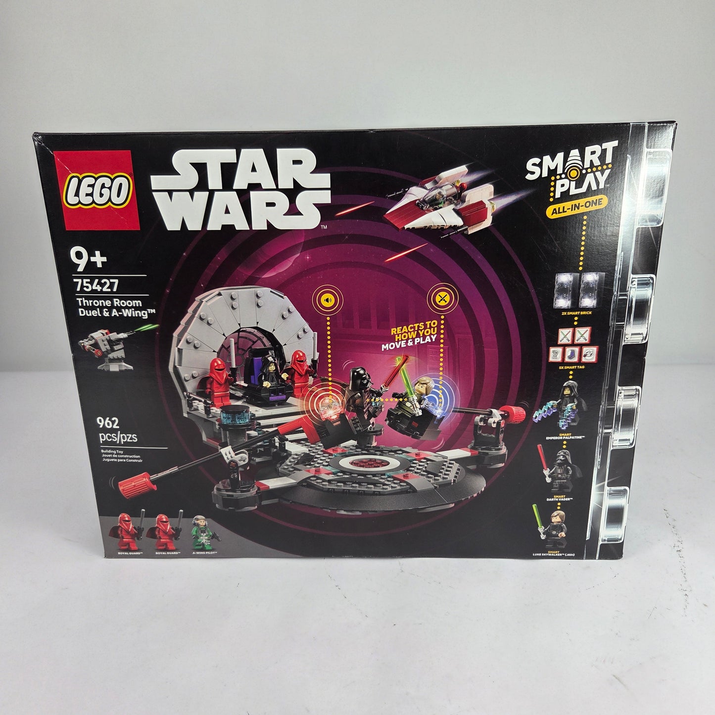 New Lego Star Wars Throne Room Duel & a-Wing Interactive Building Toy 75427