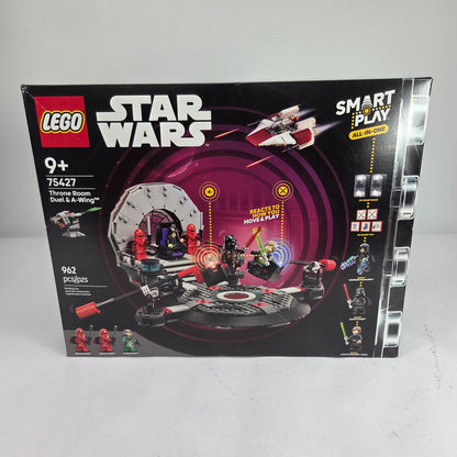 New Lego Star Wars Throne Room Duel & a-Wing Interactive Building Toy 75427