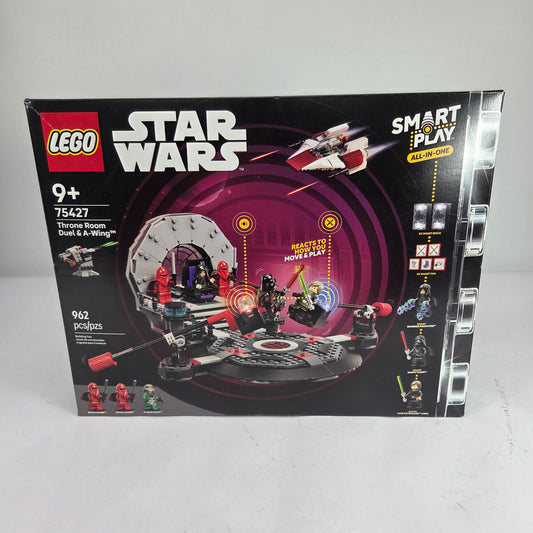New Lego Star Wars Throne Room Duel & a-Wing Interactive Building Toy 75427