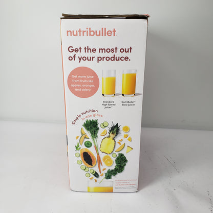 New Nutribullet JB-BX078-27 Slow Juicer Machine NBJ50300