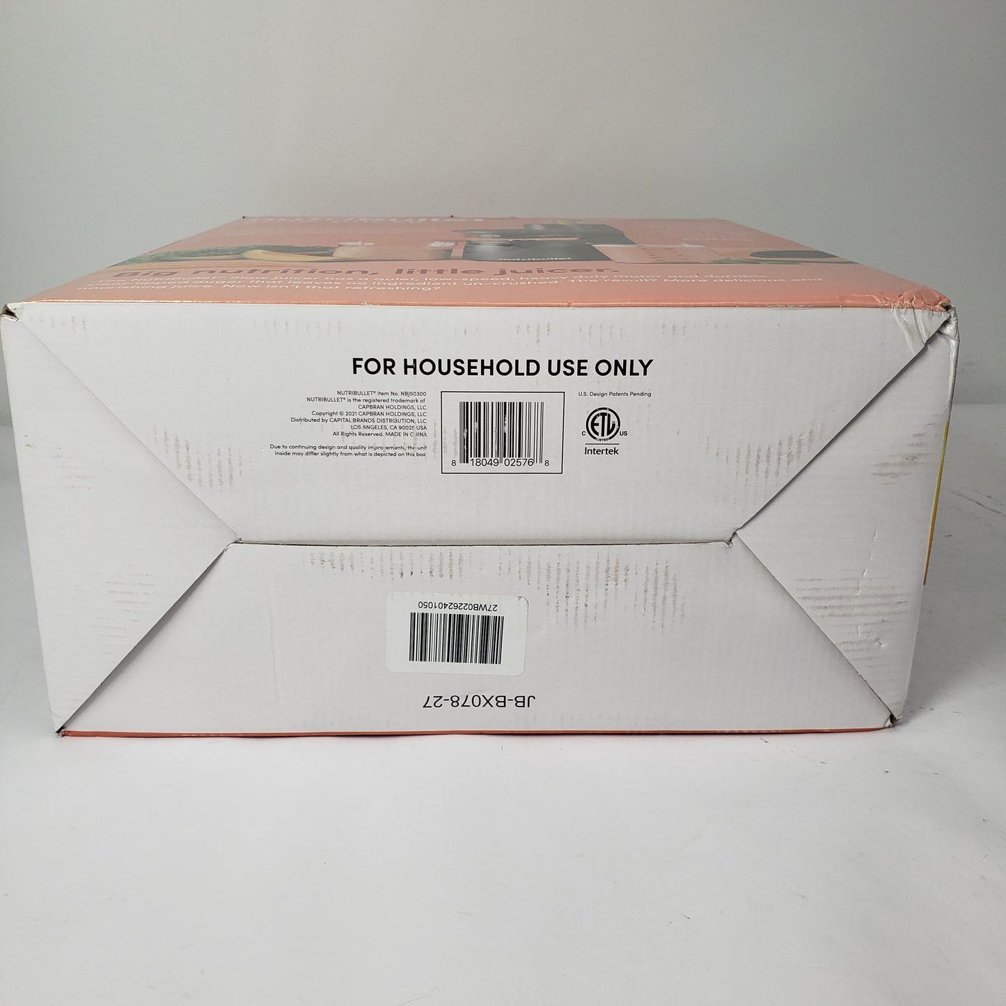 New Nutribullet JB-BX078-27 Slow Juicer Machine NBJ50300