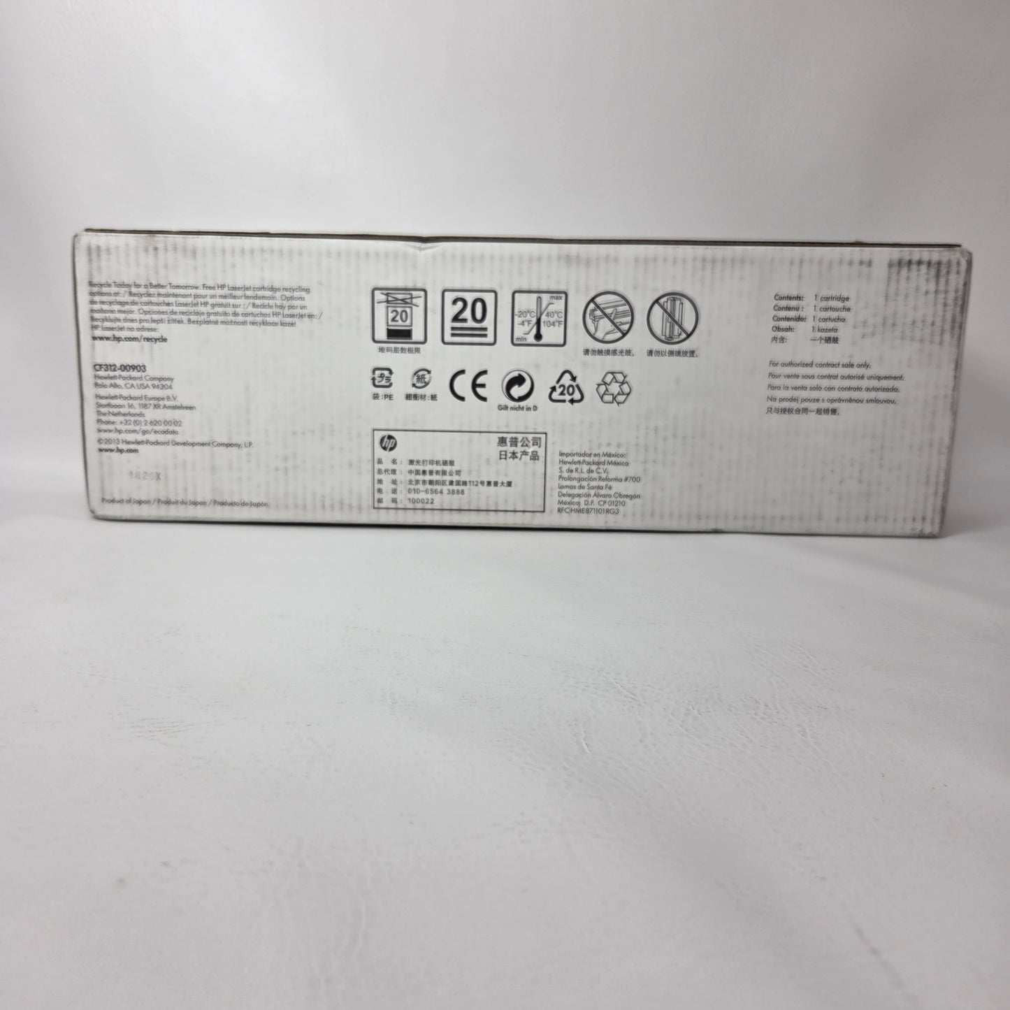 New HP CF312AC Yellow Toner Cartridge M855