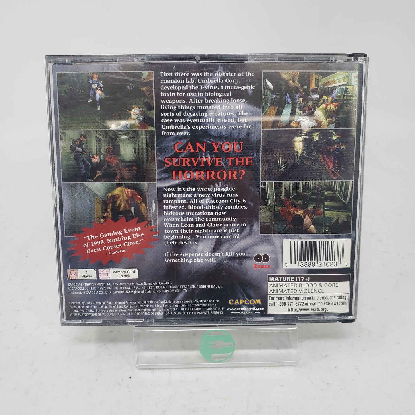 Resident Evil 2 (Sony PlayStation 1 PS1, 1998)