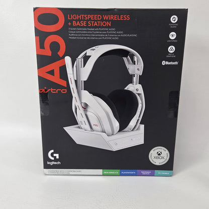 New Logitech A50 Wireless Gaming Headset White 939-002229