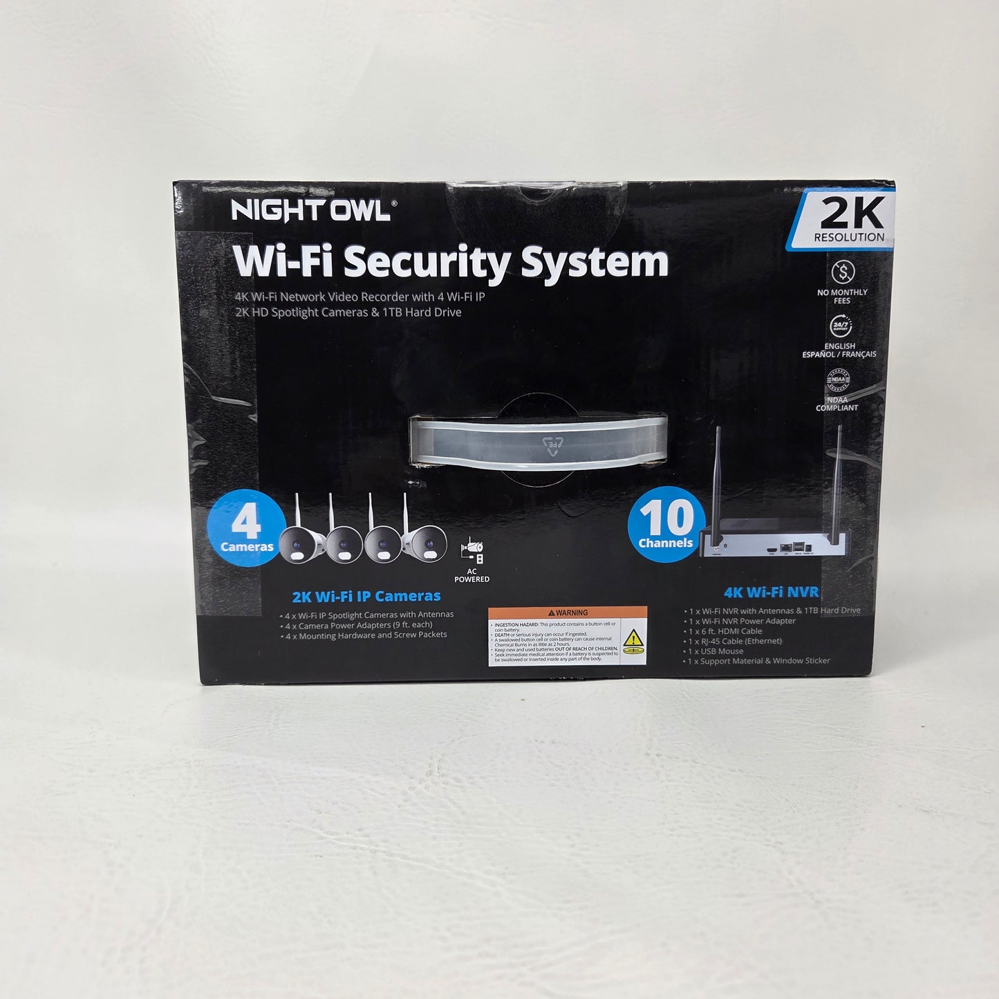 New Night Owl Wi-Fi Security System With 4 Surveillance Camera 1080p