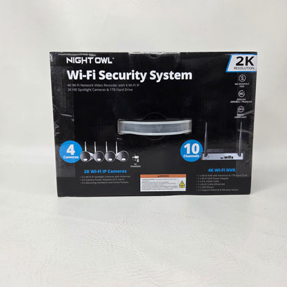 New Night Owl Wi-Fi Security System With 4 Surveillance Camera 1080p