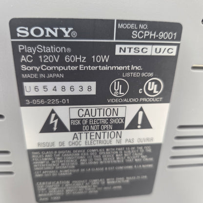 Sony PlayStation 1 PS1 Gray Console Gaming System SCPH-9001