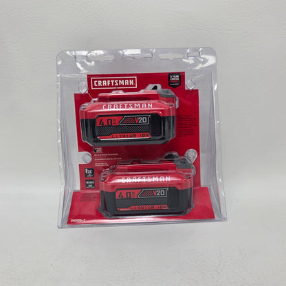 New Craftsman 204-2 20V 4.0 Ah Lithium Ion Battery 2-Pack