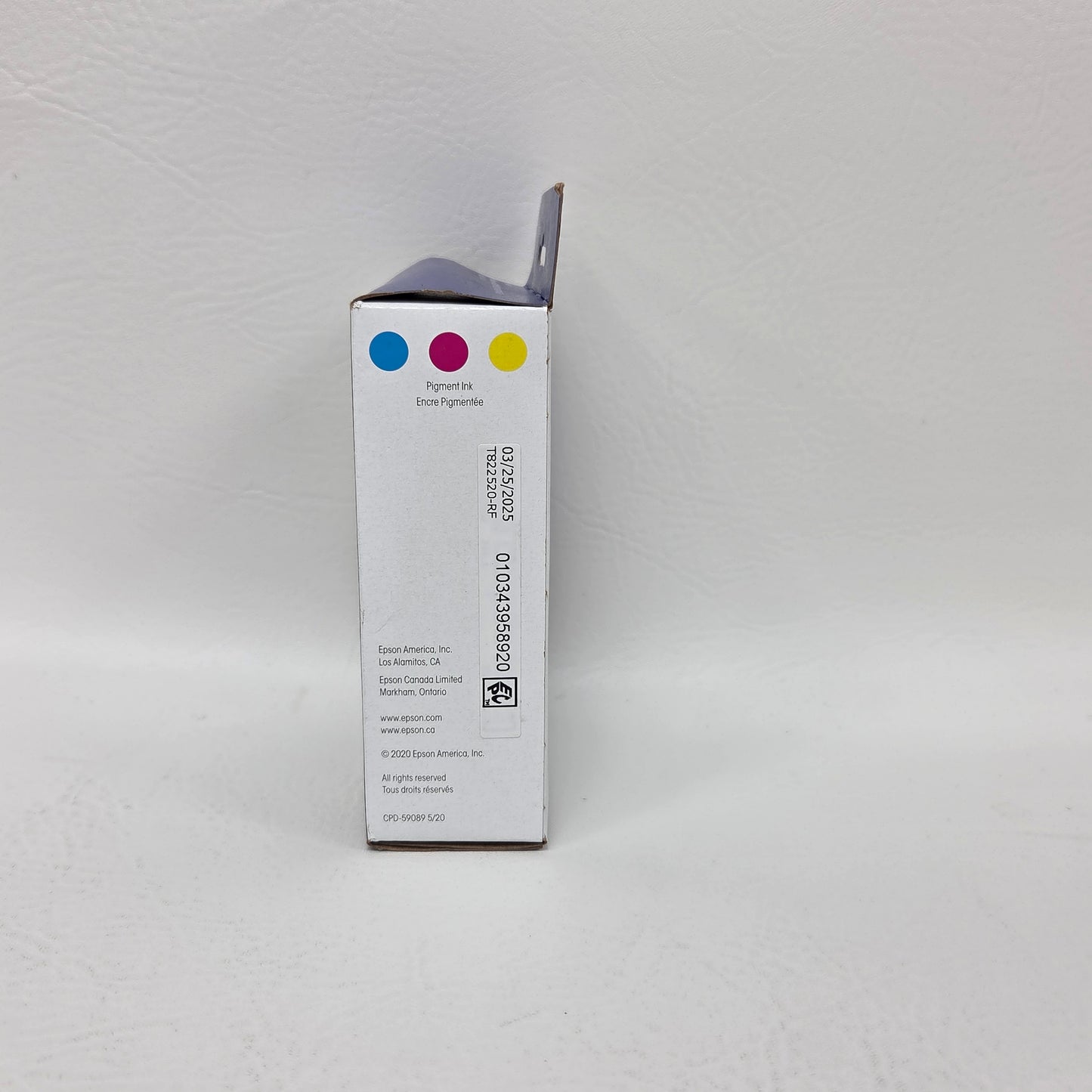 New Espon 822 Ultra Cyan/Magenta/Yellow Ink Cartridges Pack of 3 T822520-S