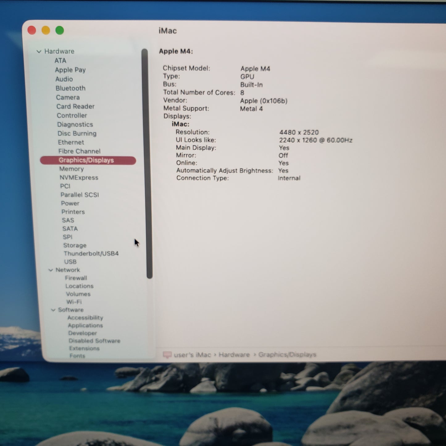 2024 Apple iMac 24" M4 8 Core 4.5GHz 16GB RAM 256GB SSD Pink MWUG3LL/A