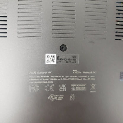 Asus Vivobook 16X OLED 16" i9-13900H 2.6GHz 32GB RAM 1TB SSD GeForce RTX 4060