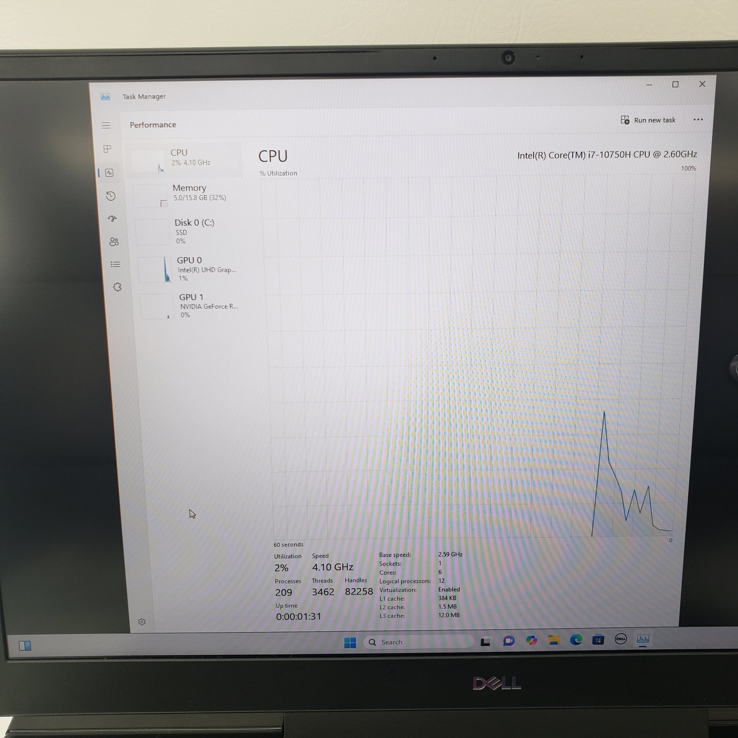 Dell G7 7700 17.3" i7-10750H 2.6. 16GB RAM 1TB SSD GeForce RTX 2070