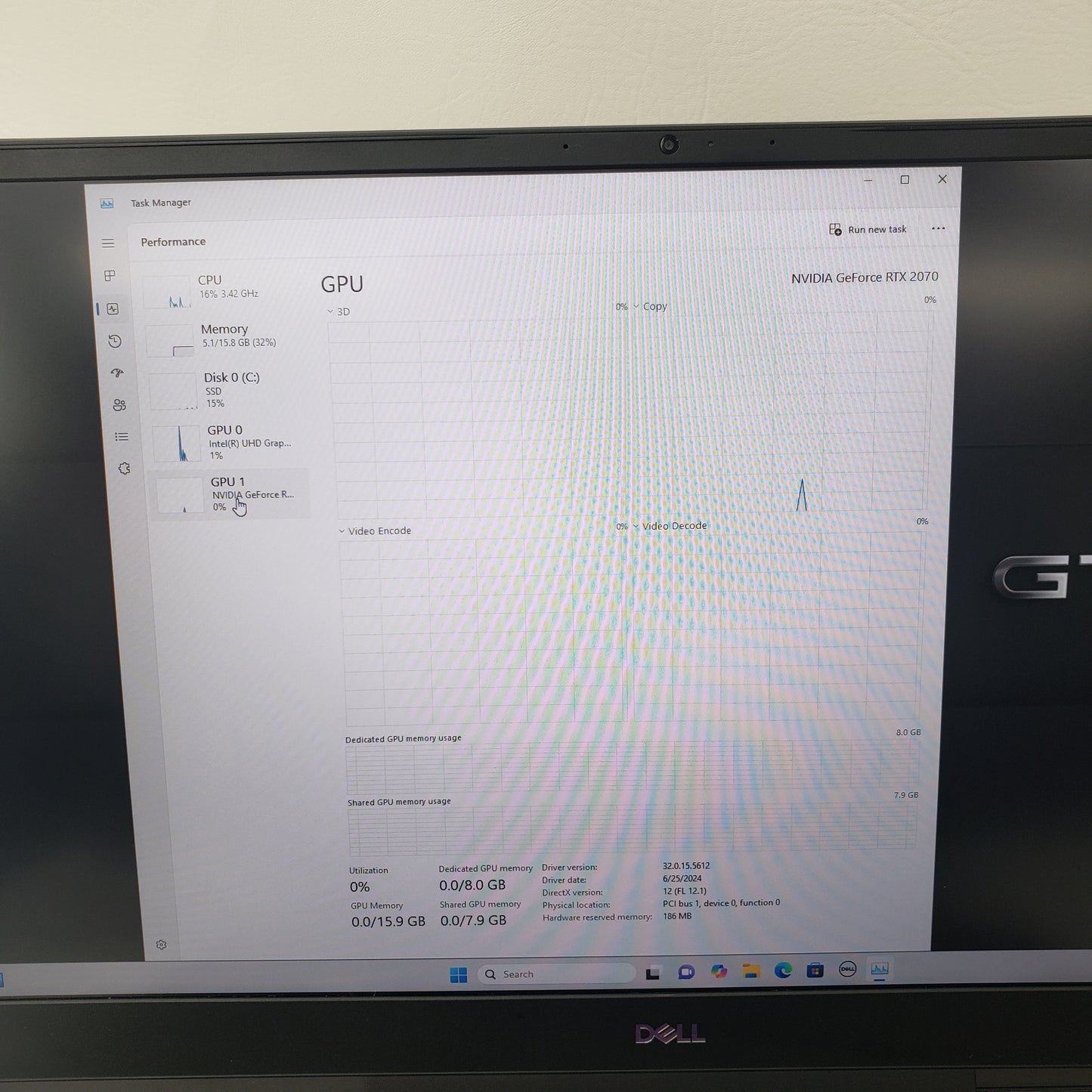 Dell G7 7700 17.3" i7-10750H 2.6. 16GB RAM 1TB SSD GeForce RTX 2070