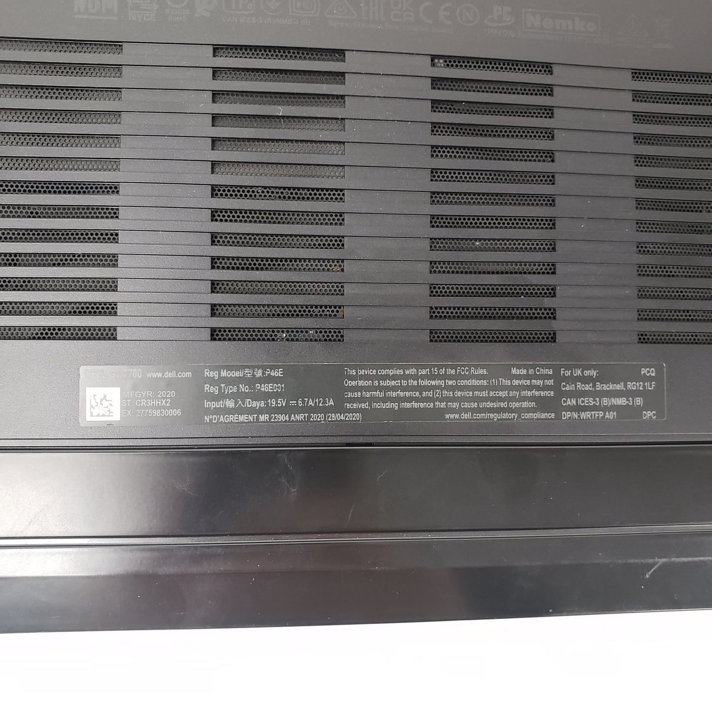 Dell G7 7700 17.3" i7-10750H 2.6. 16GB RAM 1TB SSD GeForce RTX 2070