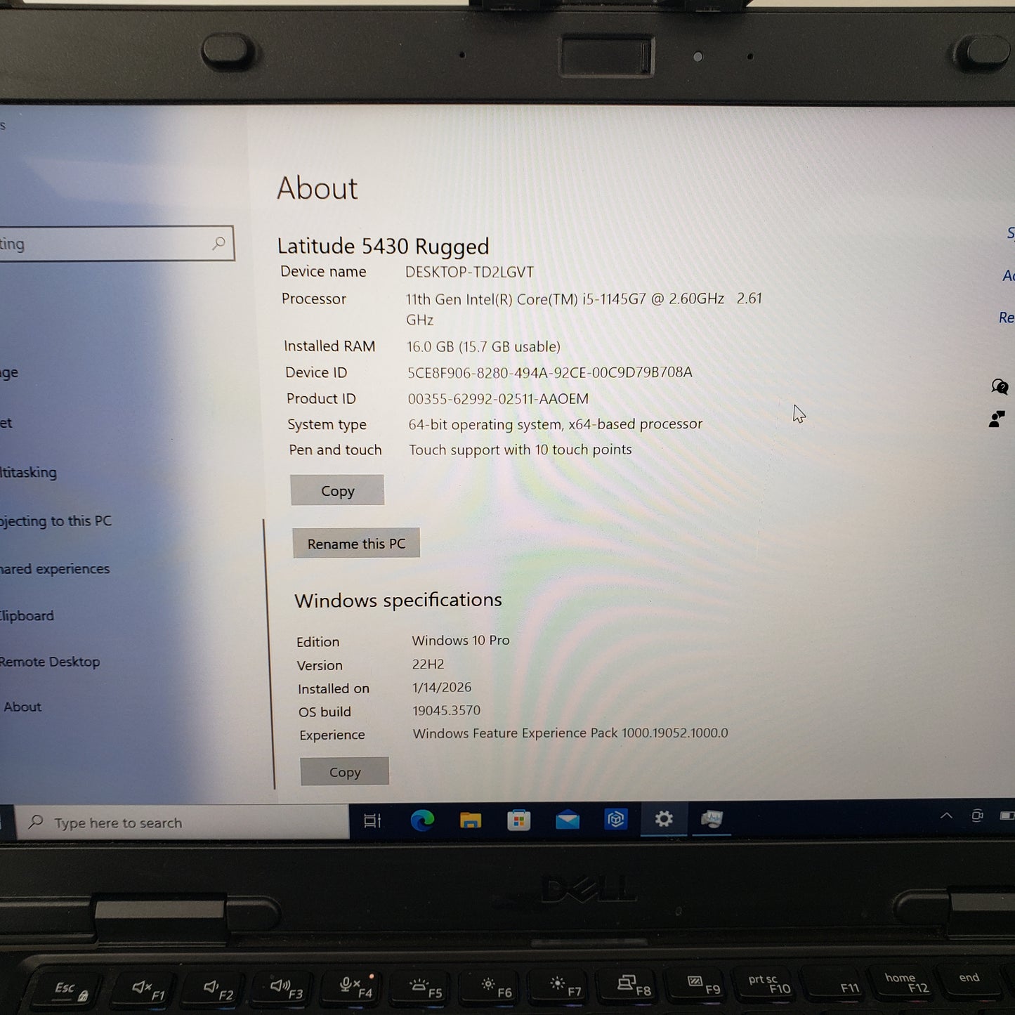 Dell Latitude 5430 14" i5-1145G7 2.6GHz 16GB RAM 512GB SSD