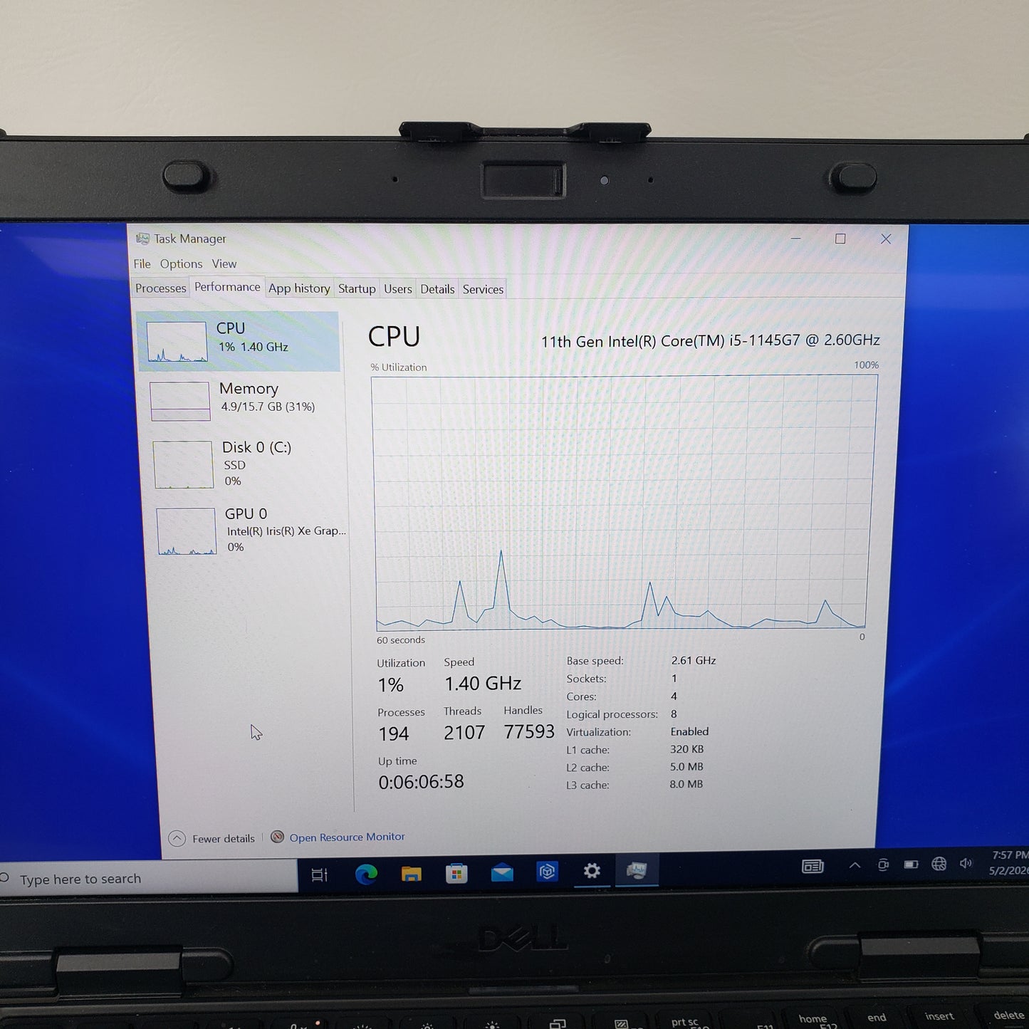 Dell Latitude 5430 14" i5-1145G7 2.6GHz 16GB RAM 512GB SSD