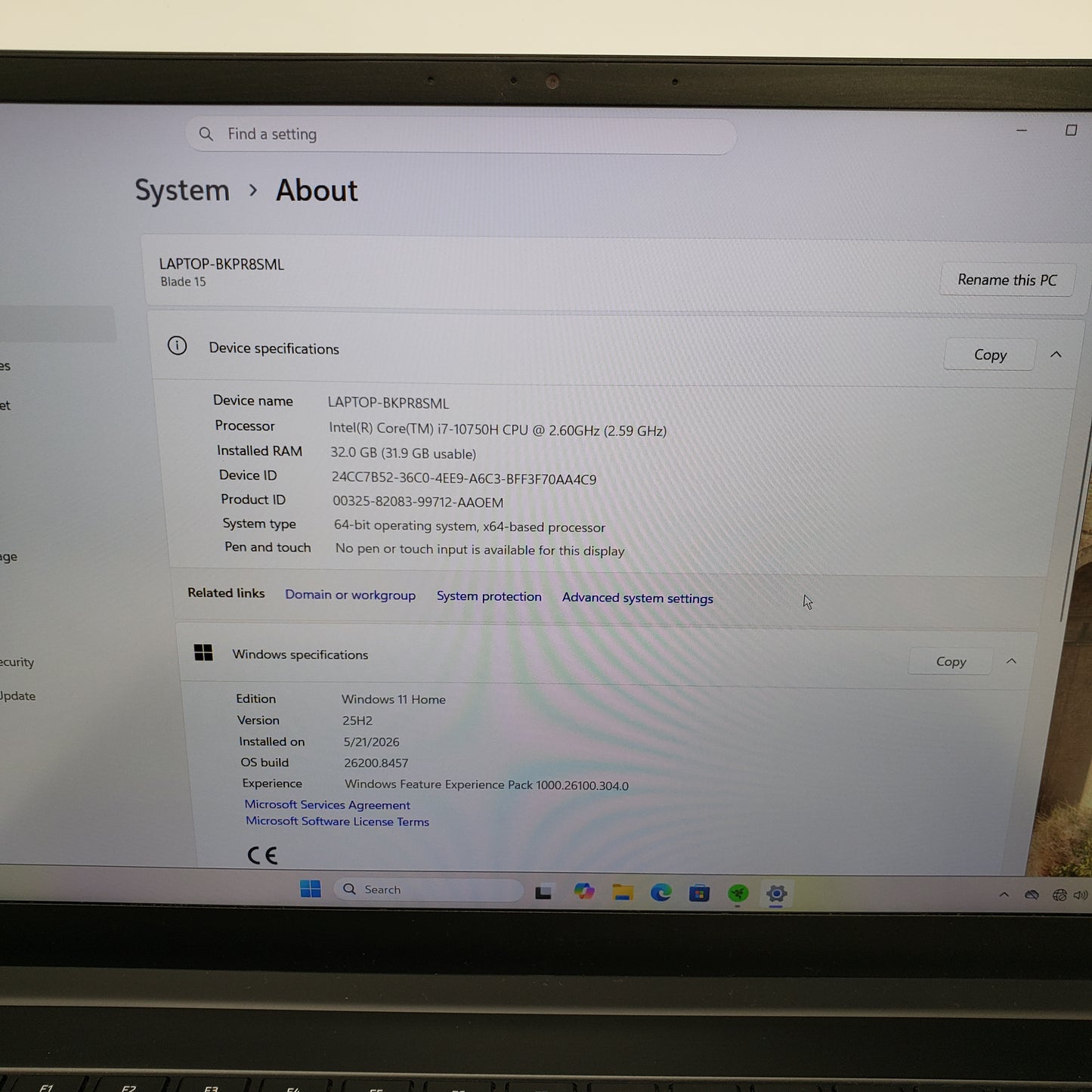 Razer Blade 15 RZ09 15.6" i7-10750H 2.6GHz 32GB RAM 2TB SSD 512GB SSD GeForce