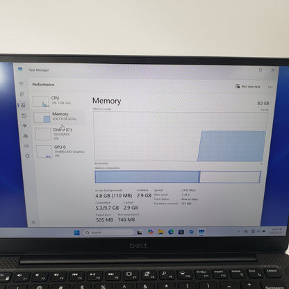 Dell XPS 7390 13.3" i5-10210U 1.6GHz 8GB RAM 256GB SSD