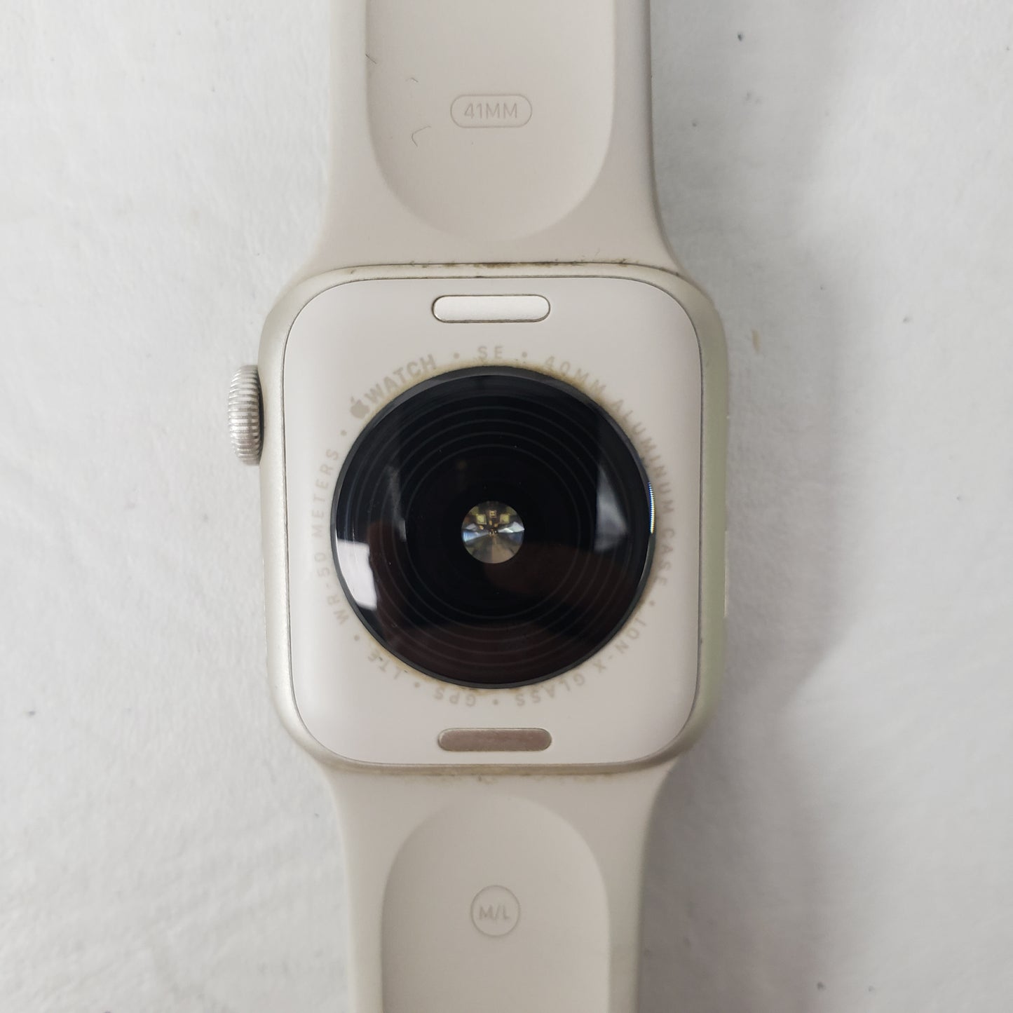 Unlocked Apple Watch SE 2nd Gen 40MM Starlight Aluminum Starlight Sport Band MRG03LL/A