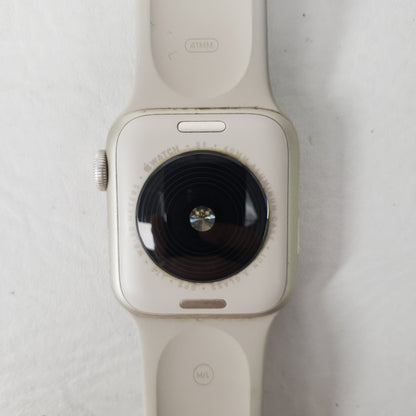 Unlocked Apple Watch SE 2nd Gen 40MM Starlight Aluminum Starlight Sport Band MRG03LL/A