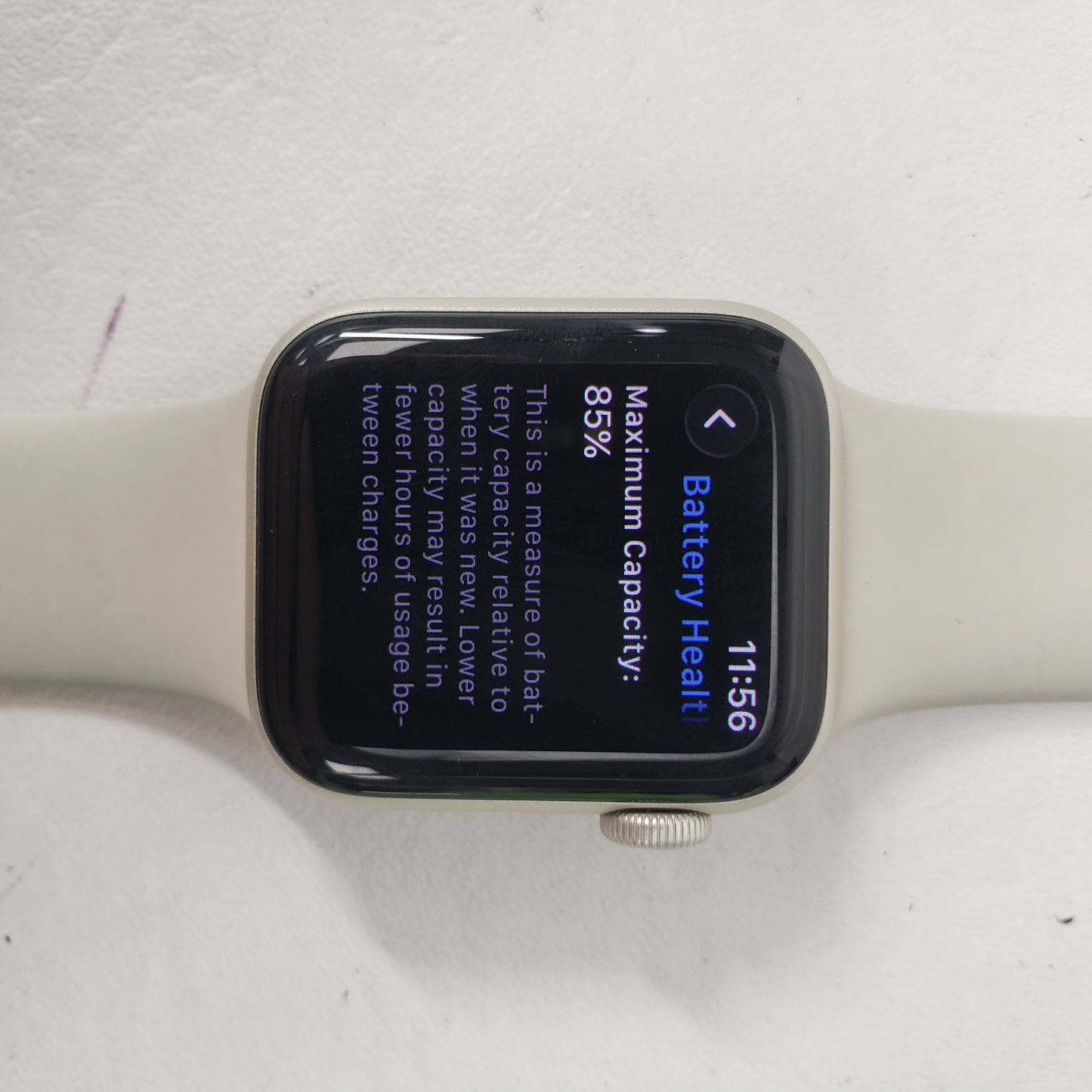 Unlocked Apple Watch SE 2nd Gen 40MM Starlight Aluminum Starlight Sport Band MRG03LL/A