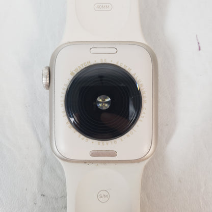 GPS Only Apple Watch SE 3 40MM Starlight Aluminum Starlight Sport Band MEH34LW/A