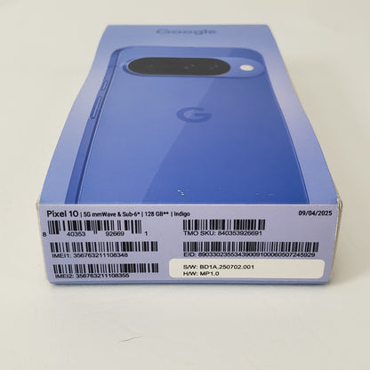New T-Mobile Google Pixel 10 128GB Smartphone Indigo