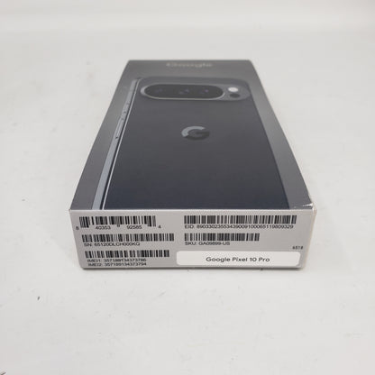 New Factory Unlocked Google Pixel 10 Pro 256GB Obsidian GA09899-US