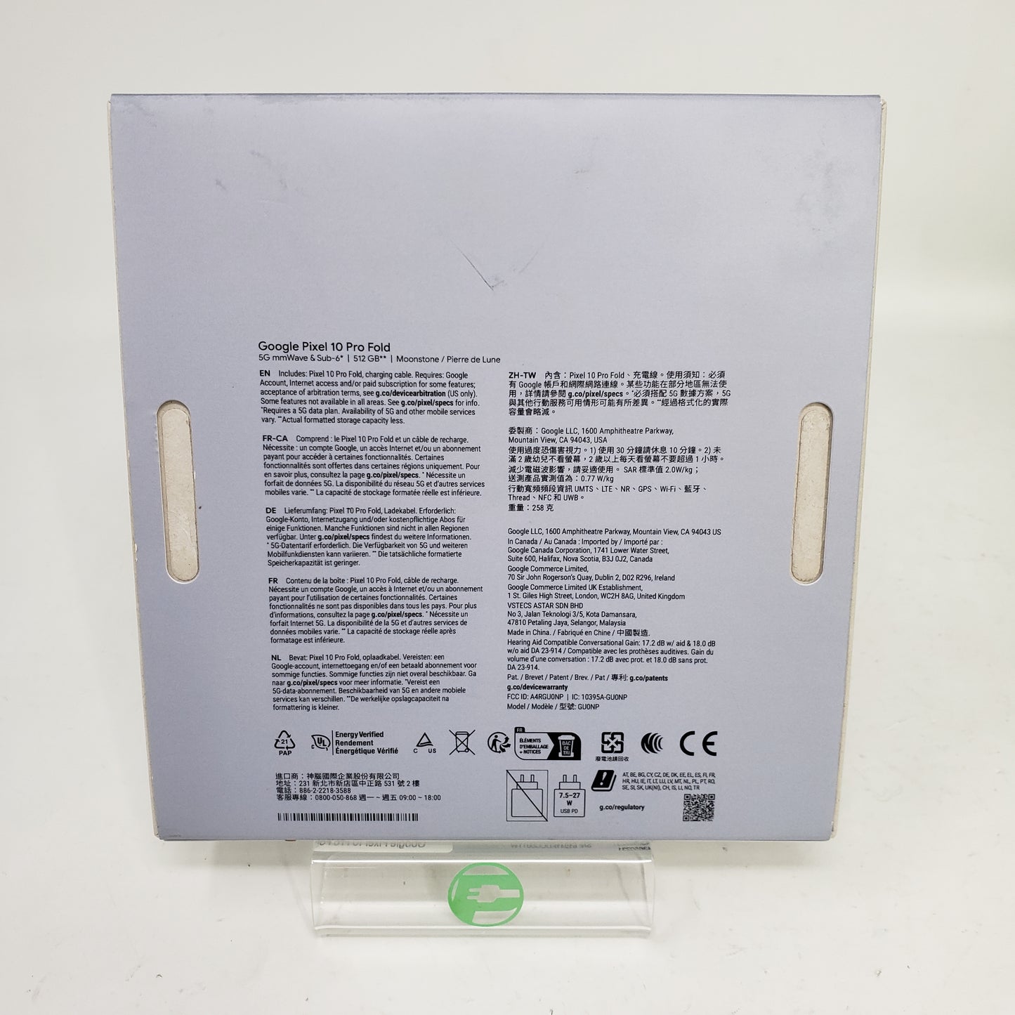 Factory Unlocked Google Pixel 10 Pro Fold 512GB Moonstone GA10093-US