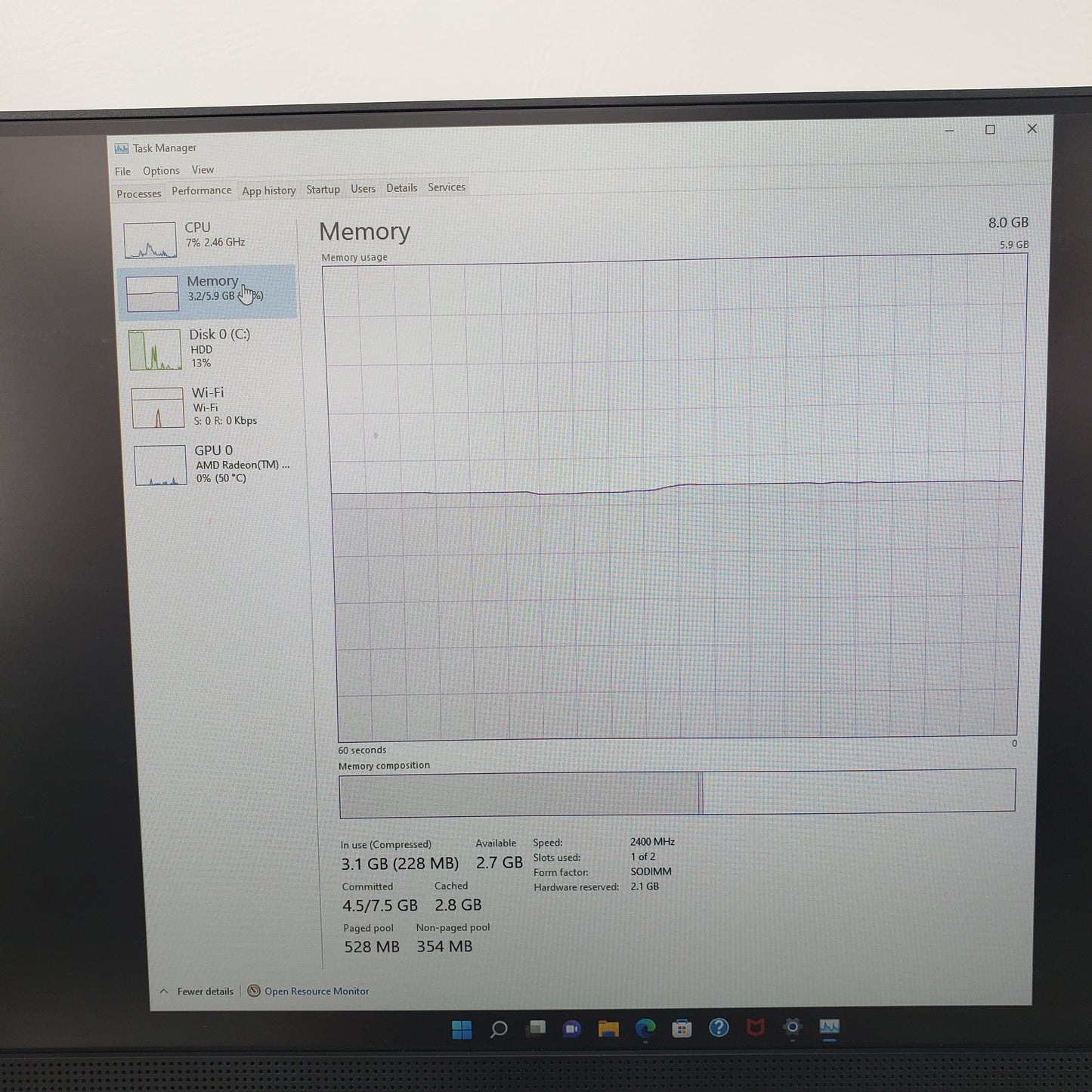HP Touch All-In-One 22 CVUS8SG 21.5" Ryzen 3 3250U 2.60GHz 8GB RAM 1TB HDD