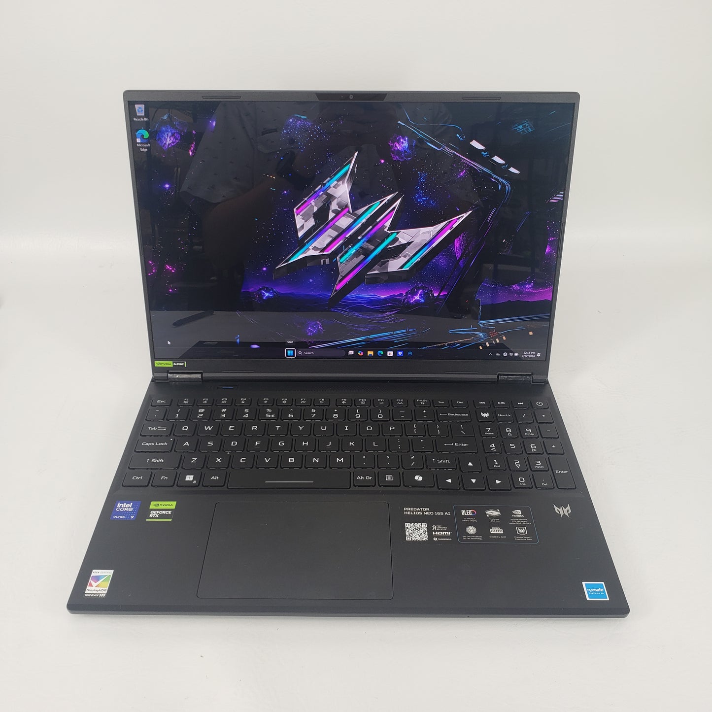 Acer Predator Helios 16 AI MDS95C86 16" Core Ultra 9 275HX 2.7GHz 32GB RAM 1TB SSD GeForce RTX 5070 Ti