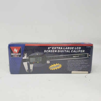 New Neiko Tools 6" Extra Large LCD Screen Digital Caliper 0140A