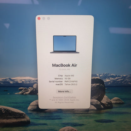 2026 Apple MacBook Air 13" M5 10C GPU 4.6GHz 16GB RAM 1TB SSD MDHF4AB/A