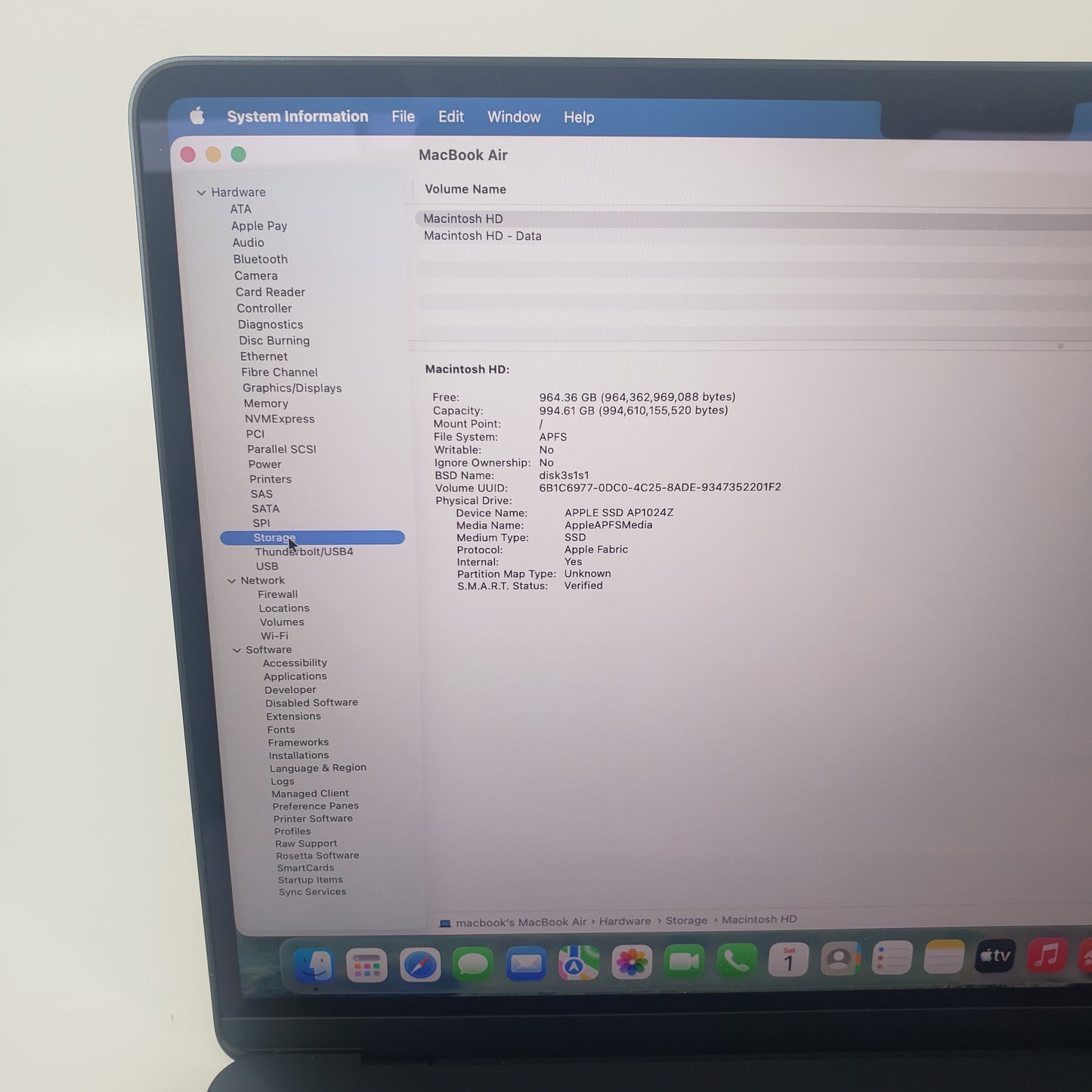 2026 Apple MacBook Air 13" M5 10C GPU 4.6GHz 16GB RAM 1TB SSD MDHF4AB/A