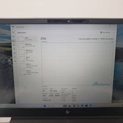 HP ZBook Fury G8 15.6" i7-11850H 2.5GHz 64GB RAM 1TB SSD