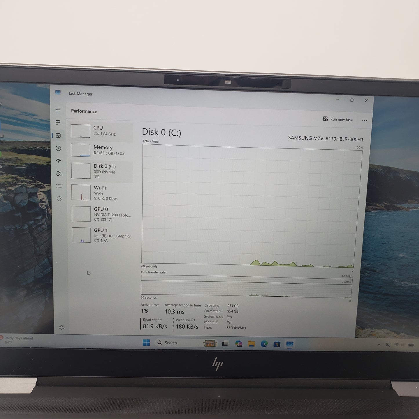HP ZBook Fury G8 15.6" i7-11850H 2.5GHz 64GB RAM 1TB SSD