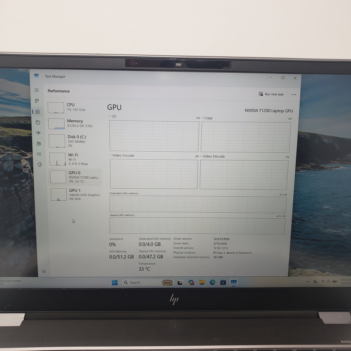 HP ZBook Fury G8 15.6" i7-11850H 2.5GHz 64GB RAM 1TB SSD