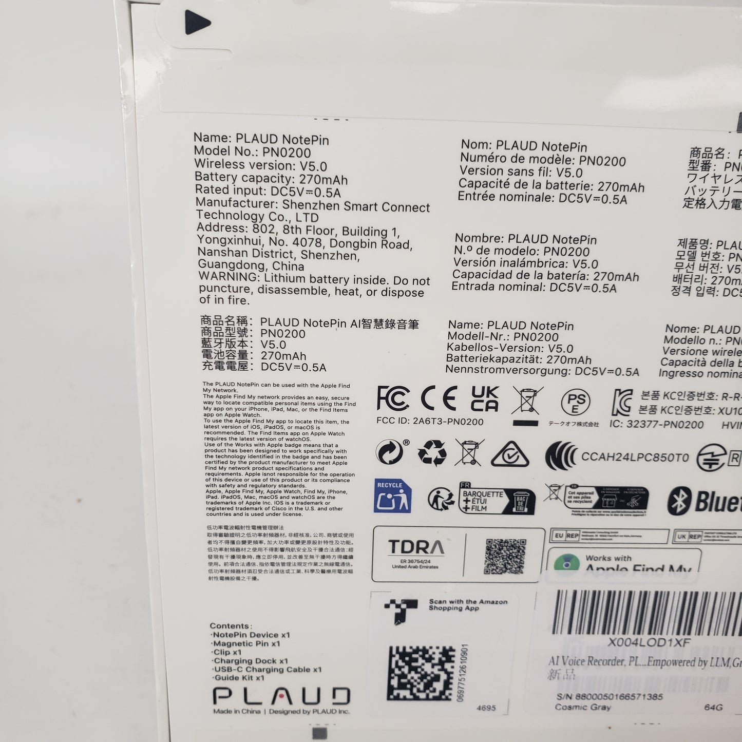 New Plaud Notepin AI Voice Recorder PN0200