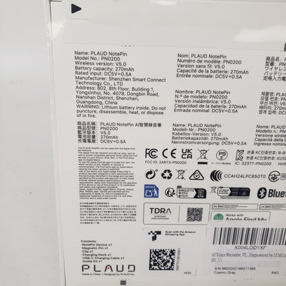 New Plaud Notepin AI Voice Recorder PN0200