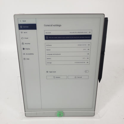 reMarkable Paper Pro with Marker Plus eReader RM81C-1000NW Gray / Black