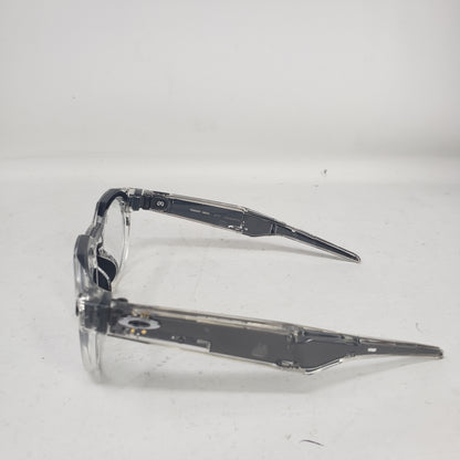 Oakley Meta HSTN AI Smart Glasses Clear Frame Transitions Grey Lenses