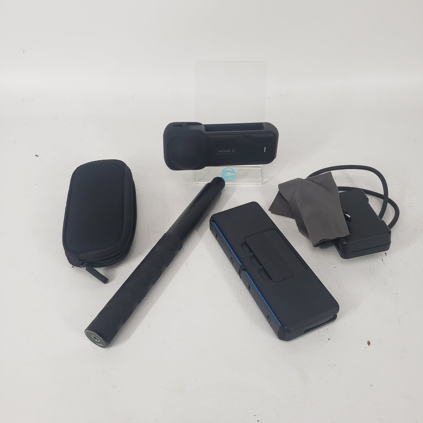 Insta360 X3 5.7K 72MP Action Camera Black MPN CINSAAQ/B Bundle w/ Selfie Stick