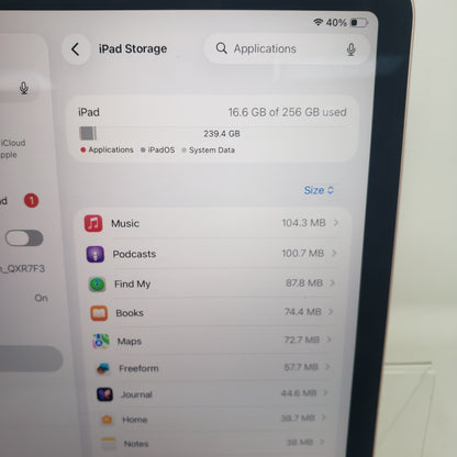 WiFi Only Apple iPad Air 4th Gen 256GB Rose Gold MYFX2LL/A
