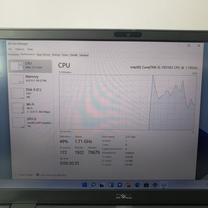 Dell Latitude 7300 13.3" i5-10310U 1.7GHz 16GB RAM 512GB SSD