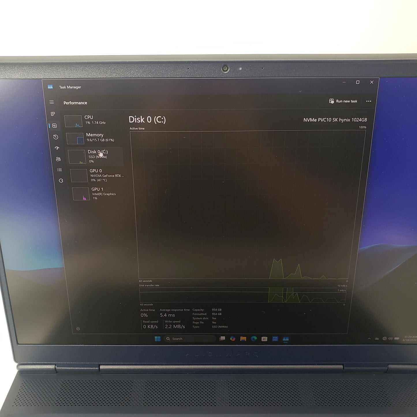 Alienware 16 Aurora AC16250 16" Core 7 240H 2.5GHz 16GB RAM 1TB SSD GeForce RTX 