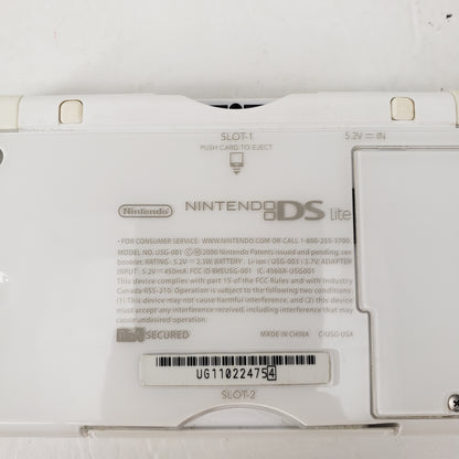 Nintendo DS Lite Handheld Game Console Only USG-001 White