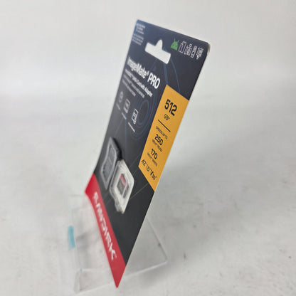 New SanDisk 512GB ImageMate Pro MicroSDXC UHS-1 Memory Card w/ Adapter 200MB/s