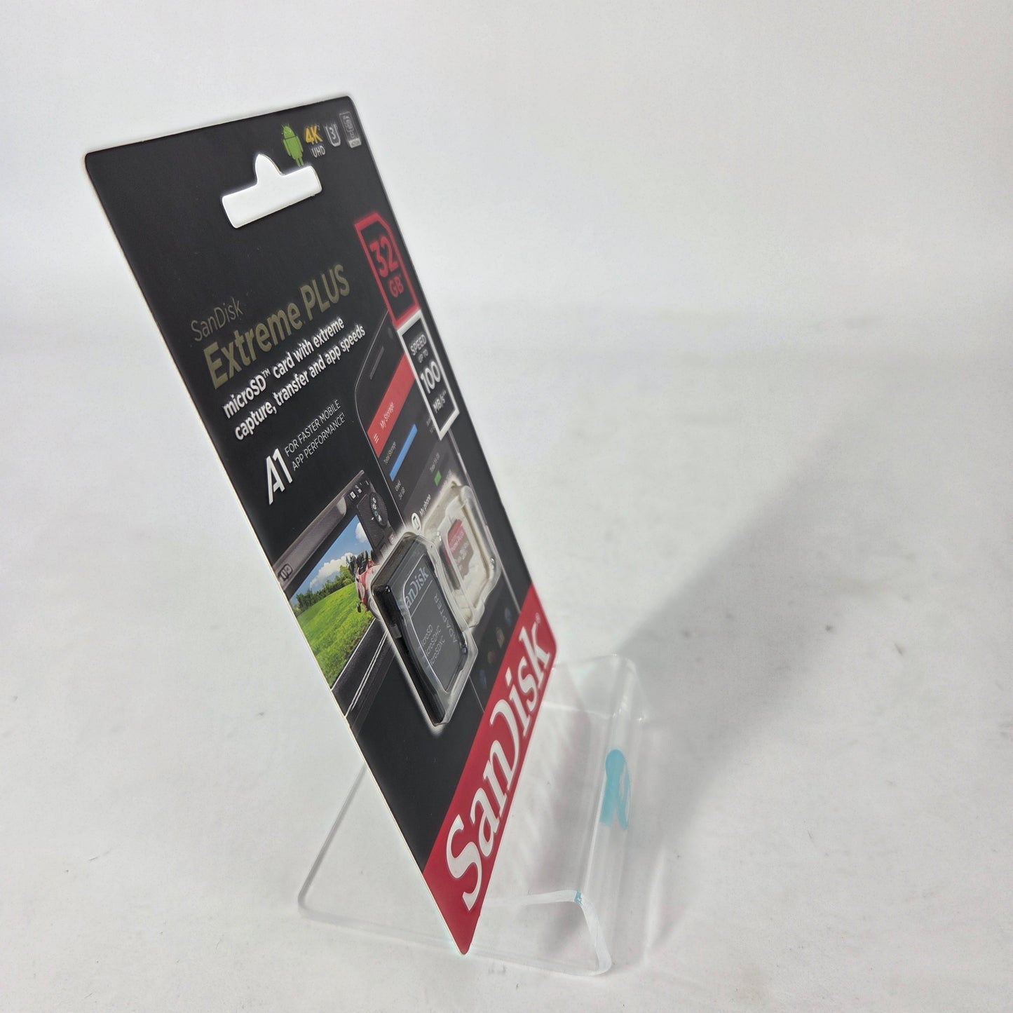 New SanDisk Extreme Plus 32GB MicroSD UHS-I Card with Adapter SDSQXBO-032G-AP6MA